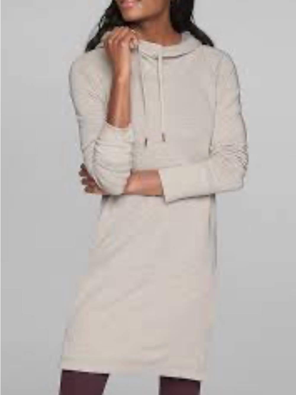 Athleta Hoodie Lounge Sweatshirt Dress.